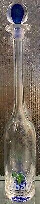 Tequila Tres Cuatro Y Cinco Extra Anejo Empty Hand Blown Bottle Box Stopper