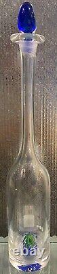 Tequila Tres Cuatro Y Cinco Extra Anejo Empty Hand Blown Bottle Box Stopper