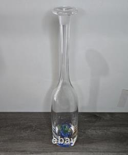 Tequila Tres Cuatro Y Cinco Extra Anejo Empty Hand Blown Bottle No Cap Lid