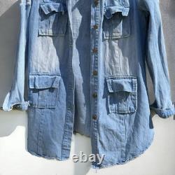 Tequila Vibes Only Hand-Painted Jean Jacket for the Bold and Fabulous! Large