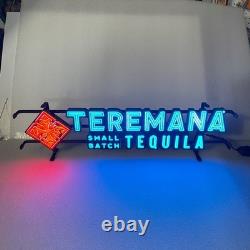 Teremana Tequila Lighted Sign new Faux Neon 31 x 9 with dimmer