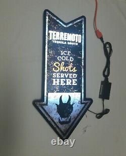 Terremoto Tequila Shots Lighted Sign