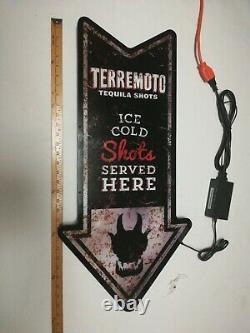 Terremoto Tequila Shots Lighted Sign