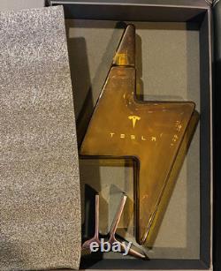 Tesla Decanter Tequila Stand & Box Limited Edition Empty Bottle No Alcohol MIB
