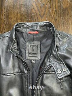 Tesla Leather Modena Jacket Rare Limited Edition Genuine Mens XL (elon Tequila)