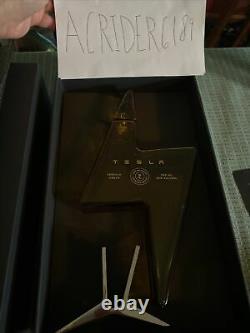 Tesla Lightning Tequila Bottle + Stand + Box Limited In Hand Fast Shipping