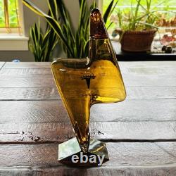 Tesla Lightning Tequila Glass Decanter & Stand Limited Edition Empty No Alcohol