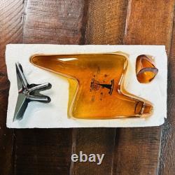 Tesla Lightning Tequila Glass Decanter & Stand Limited Edition Empty No Alcohol
