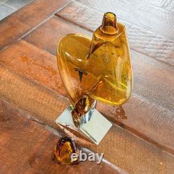 Tesla Lightning Tequila Glass Decanter & Stand Limited Edition Empty No Alcohol