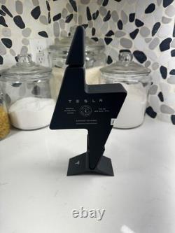 Tesla Mezcal Tequila hand blown glass collectible bottle. Limited edition RARE