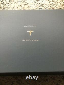 Tesla Red Short Shorts Medium SOLD OUT Elon Musk New In Black Box Tequila Flame