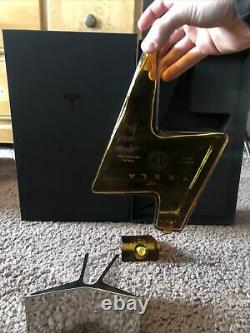 Tesla Tequila Bottle And Stand (EMPTY) ON HAND READY TO SHIP