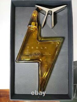 Tesla Tequila Bottle + Stand + Box Limited Empty Bottle No Alcohol