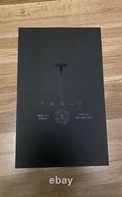 Tesla Tequila Bottle (empty) + Stand + Box pristine condition