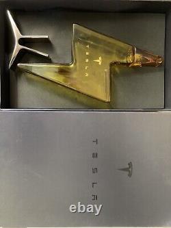 Tesla Tequila Bottle with Stand and Box EMPTY NO ALCOHOL NEW US