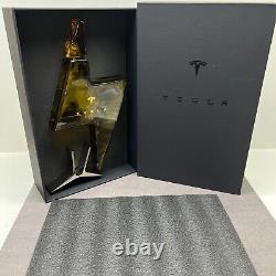 Tesla Tequila Decanter Bottle & Stand Limited Edition in Original Box EMPTY