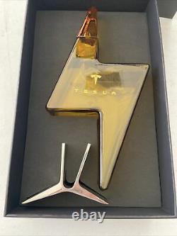 Tesla Tequila Decanter Bottle With Stand and Box Limited Edition. EMPTY DECANTER