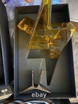 Tesla Tequila Decanter EMPTY with stand and box ELON MUSK collectible