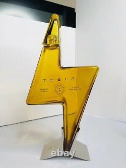 Tesla Tequila EMPTY BOTTLE & Stand & Box