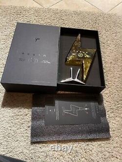 Tesla Tequila EMPTY BOTTLE & Stand LIMITED AND SOLD OUT In Hand Teslaquila