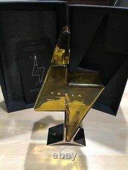 Tesla Tequila EMPTY Bottle With Stand & Box In hand & Ready To Ship