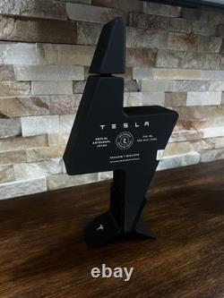 Tesla Tequila Empty Black Bottle Collectible