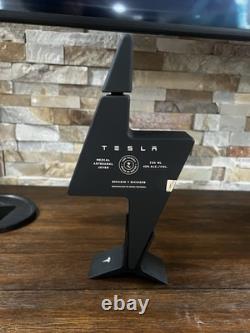 Tesla Tequila Empty Black Bottle Collectible
