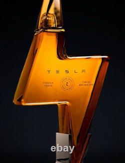 Tesla Tequila Empty Bottle & Bottle Stand Only. Collectors Item Pre-Sale