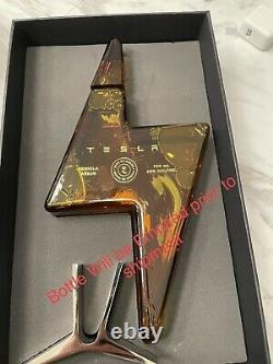 Tesla Tequila Empty Bottle With Stand & Box In hand & Ready To Ship NO RESERVE