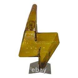 Tesla Tequila Empty Bottle with Metal Stand Original Lightning Bolt Design