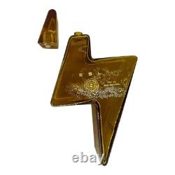 Tesla Tequila Empty Bottle with Metal Stand Original Lightning Bolt Design