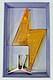Tesla Tequila Lightning Bolt Decanter Empty Glass Bottle With Stand & Box Rare