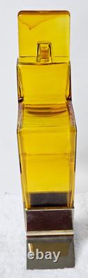 Tesla Tequila Lightning Bolt Decanter Empty Glass Bottle with Stand & Box Rare