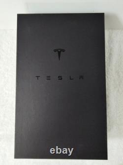 Tesla Tequila Lightning Bolt Decanter Empty Glass Bottle with Stand & Box Rare