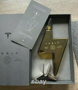 Tesla Tequila Lightning EMPTY Bottle With Stand and Box Collectible