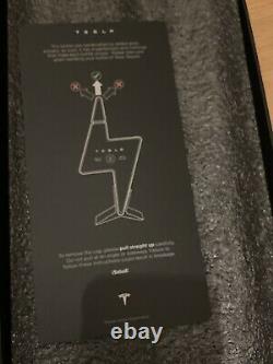 Tesla Tequila Lightning EMPTY Bottle With Stand and Box Collectible