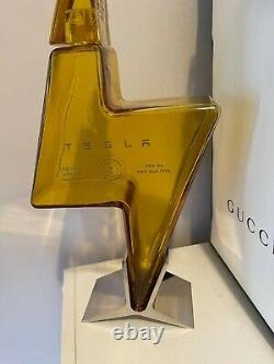 Tesla Tequila Lightning EMPTY Bottle With Stand and Box NO ALCOHOL new