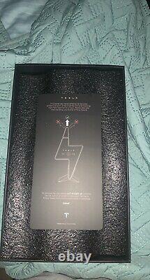 Tesla Tequila Lightning EMPTY Bottle With Stand and Box Packaging