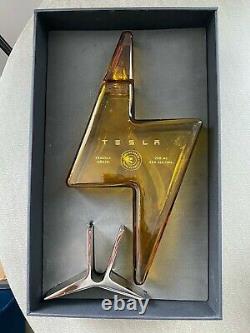 Tesla Tequila Lightning Empty Bottle With Stand and Box Collectible? FREE SHIP