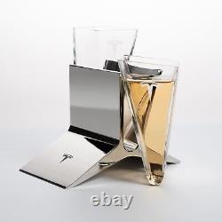 Tesla Tequila Sipping Glasses Limited Edition Glasses withStand (Items In-Hand)