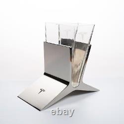 Tesla Tequila Sipping Glasses Limited Edition Glasses withStand (Items In-Hand)