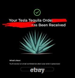 Tesla Tequila + Stand + Box Empty Bottle No Alcohol Pre-Order