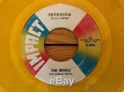 The Revels Intoxica / (Like) Tequila 1961 Impact 3-IMX 45 Yellow Vinyl VG