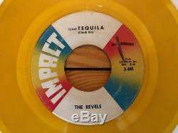 The Revels Intoxica / (Like) Tequila 1961 Impact 3-IMX 45 Yellow Vinyl VG