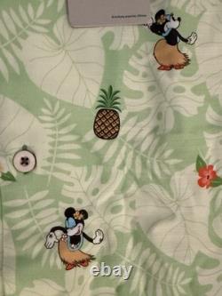 Tommy Bahama Disney Park Mickey Minnie Vacation Shirt 3XL XXXL Tequila Green NWT