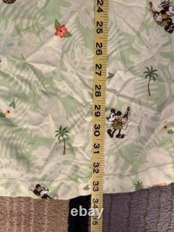 Tommy Bahama Disney Park Mickey Minnie Vacation Shirt 3XL XXXL Tequila Green NWT