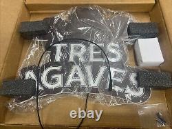 Tres Agaves Tequila Led Sign 20 X 17 In Cantina Bar Mexico