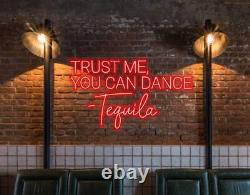 Trust Me You Can Dance Tequila Bar Sign Bar Wall Decor Wedding Bar Sign Outdoor