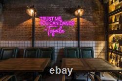 Trust Me You Can Dance Tequila Bar Sign Bar Wall Decor Wedding Bar Sign Outdoor