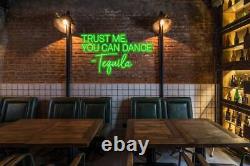 Trust Me You Can Dance Tequila Bar Sign Bar Wall Decor Wedding Bar Sign Outdoor